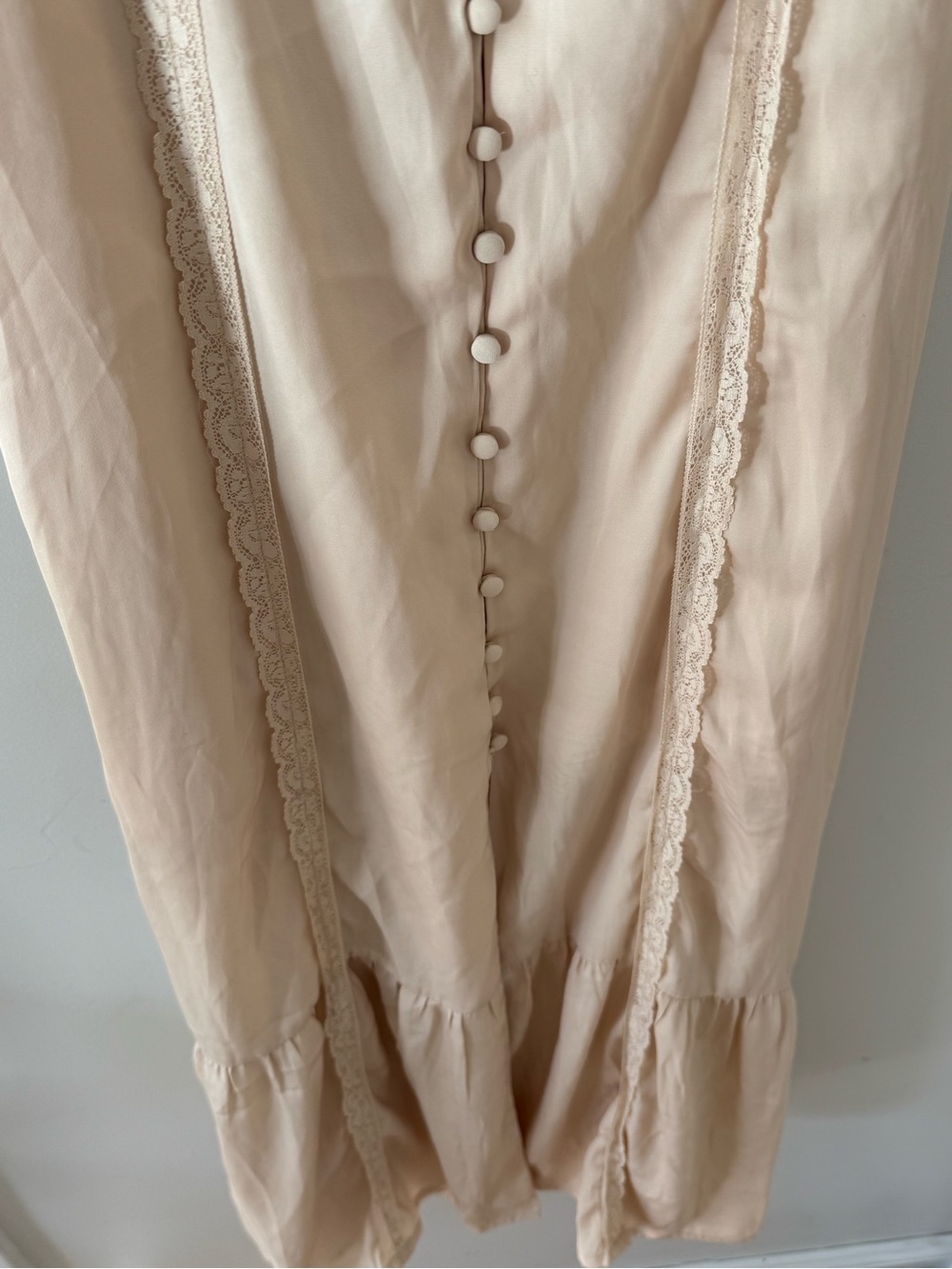 Forever 21 Beige Button-Front Maxi Dress - Picture 5 of 5